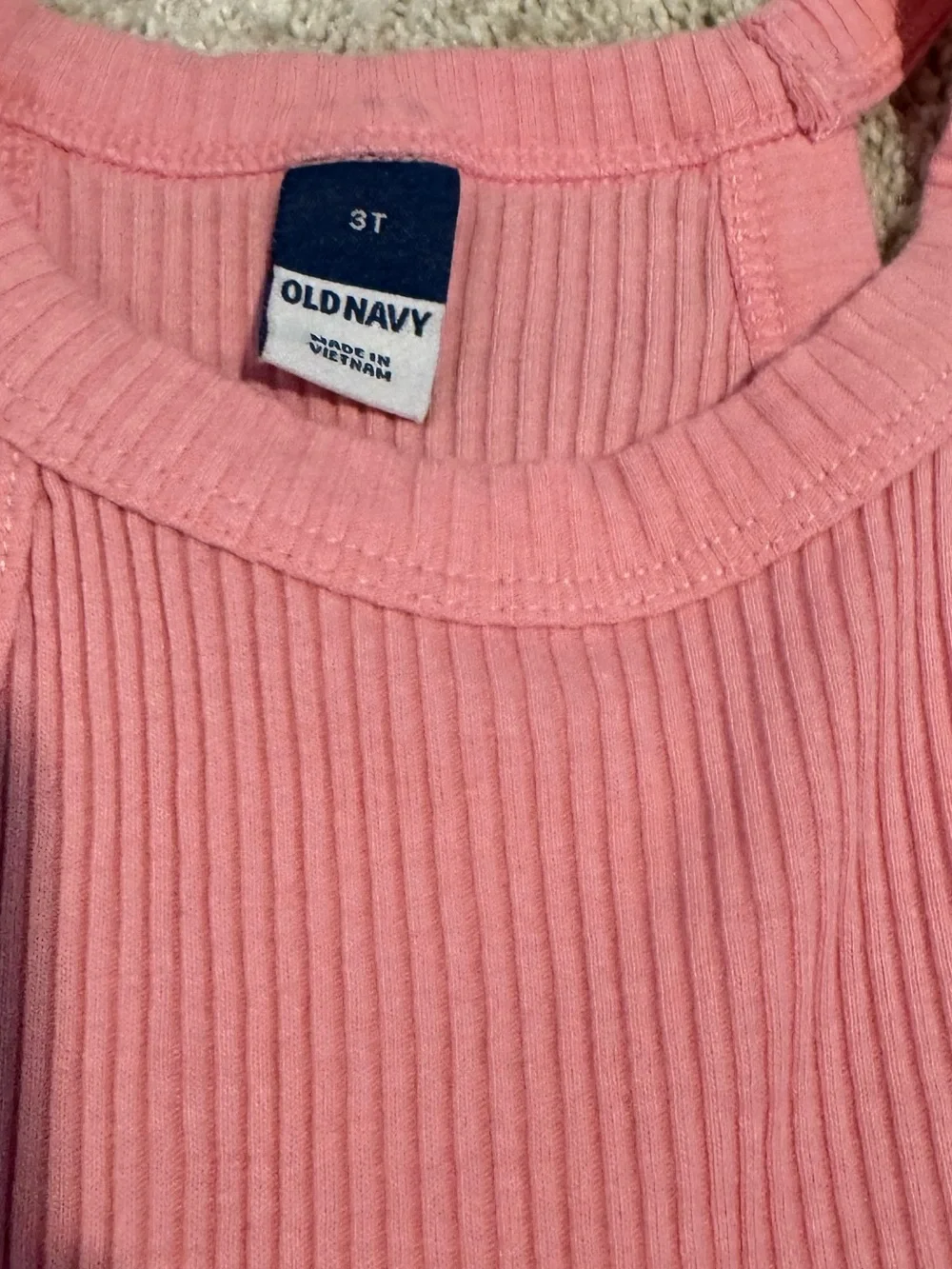 Old Navy Pink Ribbed Tank Top- 3 set